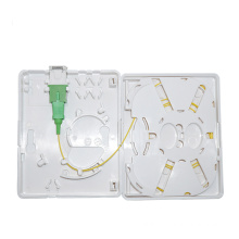 Supply ftth SC fiber optic outlet desk or wall mounted termination box for end user 2 port ftth box